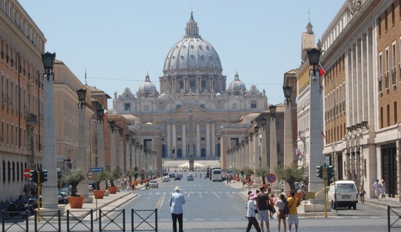 Рим на рассвете: район Ватикана, Собор Петра и Замок Святого Ангела