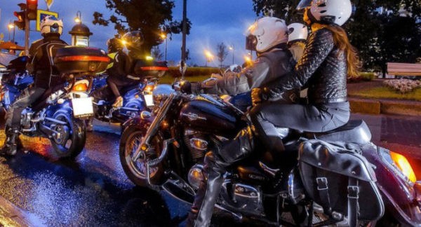Ночной мототур — мосты и мотоциклы